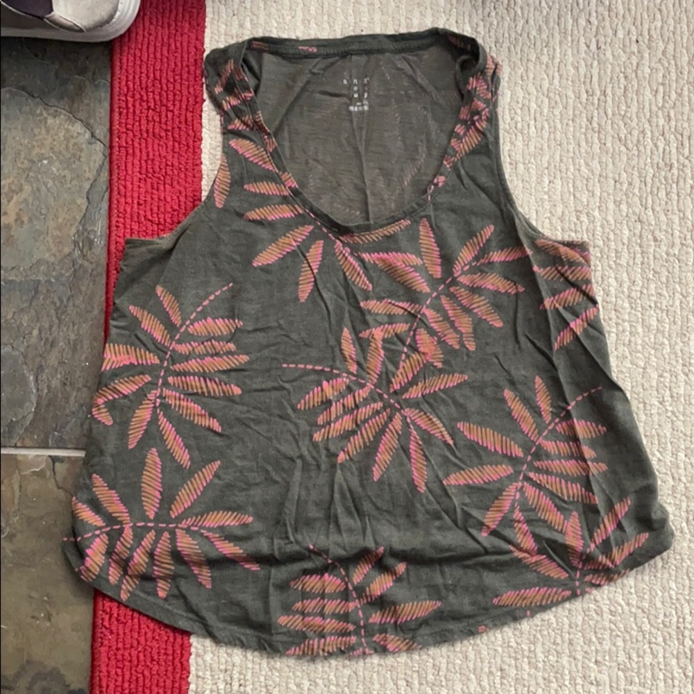 Cute beachy neon palm tree tank! Target brand!